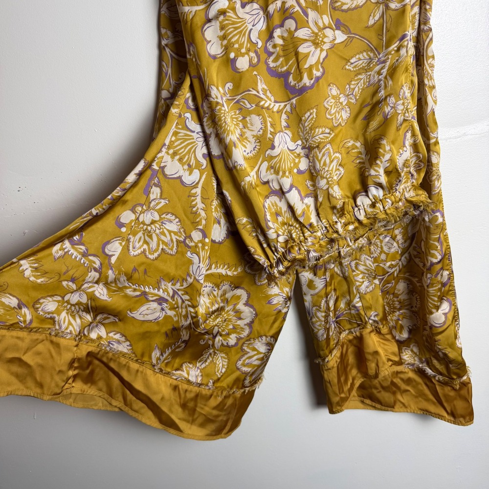 Free People Golden Combo Dreamy Days Pajama Set Oversized Wide Leg - Picture 12 of 13